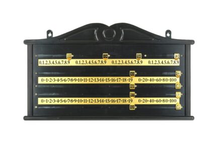 Snooker Scoreboard, PVC, Black