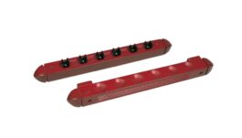 Billiard Cue Rack Roman, mahogany, 40 cm, for 6 Clips