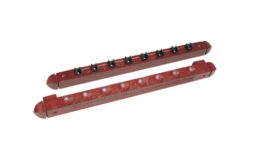 Billiard Cue Rack Roman, mahogany, 45 cm, for 8 Clips