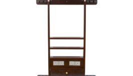 Billiard Cue & Ball Rack w/ Score Counters, mahogany, for 6 Billiard Cues, Balls