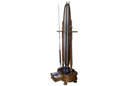 Billiard Cue Stand Dublin, with mirror, brown, Pool & Pyramid - Image 2