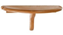 Shelf Crescent with Cue Holder for 4 Cues, walnut