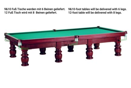Billiard Table, Snooker,Chancellor II, mahogany, 9 ft. - Imagem 2