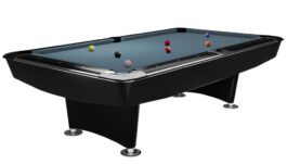 Billiard Table Dynamic II, shining black, Pool, 7 ft, Simonis 860 powder blue