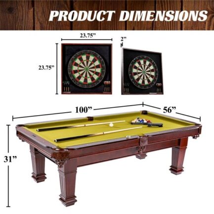 Billiard Table, Pool, Imperial, 8 ft., incl. Dartboard, second hand, Clubtuch - Imagem 10