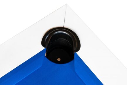 Pool Table / Dining Table, Rasson Penelope II, Shining White incl. table cover, 7 ft., Club Cloth royal blue - Image 7