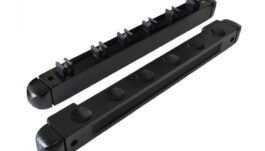 Wall Mounted Cue Rack, Roman, 40 cm, for 6 Billiard Cues, Black