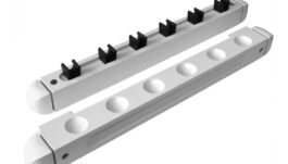 Billiard Cue Rack Roman, white, 40 cm, for 6 Clips