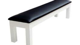Seat Bench for Billiard Table Penelope II, Shining White