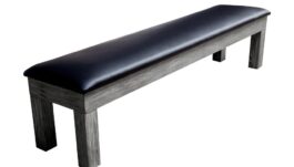 Seat Bench for Billiard Table Penelope II, Silver Mist