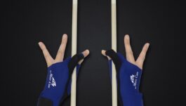 Billiard Glove, Mezz MGR-A, Navy-Blue, usable with both hands, L&XL