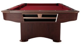 Billiard Table, Pool, Competition II, 9 ft., Mahogany, Club Cloth yellow green
