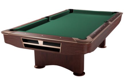 Billiard Table, Pool, Competition II, 9 ft., Mahogany, Simonis 860 yellow green
