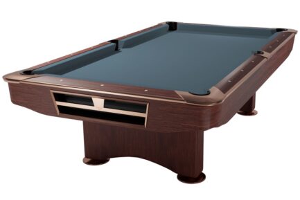 Billiard Table, Pool, Competition II, 9 ft., Mahogany, Simonis 860 powder blue