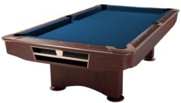 Billiard Table, Pool, Competition II, 9 ft., Mahogany, Simonis 860 royal blue