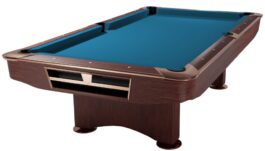 Billiard Table, Pool, Competition II, 9 ft., Mahogany, Simonis 760 tournament blue