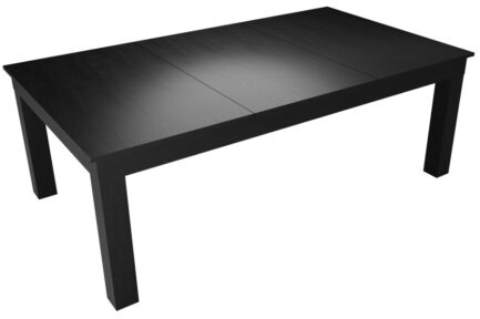 Pool Table / Dining Table, Diner, 7 ft., Matt-Black, Club Cloth burgundy - Imagem 4