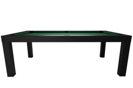 Pool Table / Dining Table, Diner, 7 ft., Matt-Black, Club Cloth burgundy - Imagem 7