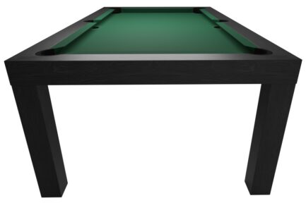 Pool Table / Dining Table, Diner, 7 ft., Matt-Black, Club Cloth burgundy - Imagem 5
