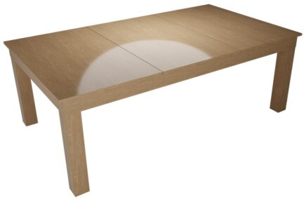 Pool Table / Dining Table, Mozart, 7 ft., oak, Club Cloth electric blue - Imagem 3