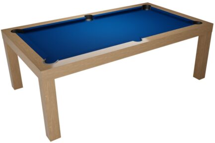 Pool Table / Dining Table, Diner, oak, Pool, 6 ft., Club Cloth yellow green - Imagem 4