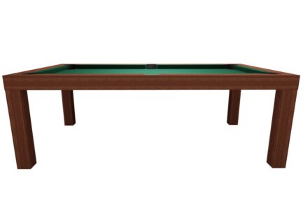 Pool Table / Dining Table,  Mozart, 7 ft., mahogany, Club Cloth yellow green - Imagem 5