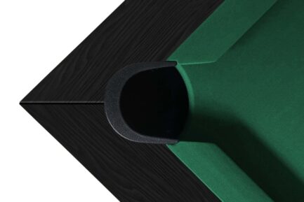 Pool Table / Dining Table, Diner, 7 ft., Matt-Black, Club Cloth burgundy - Imagem 6