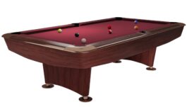Billiard Table Dynamic II, 9 ft, brown, Pool, Simonis 760 burgundy