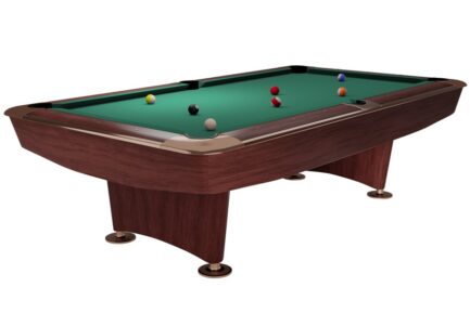 Billiard Table Dynamic II, 9 ft, brown, Pool, Simonis 760 yellow green