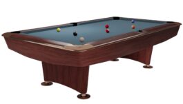 Billiard Table Dynamic II, 9 ft, brown, Pool, Simonis 860 powder blue