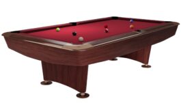 Billiard Table Dynamic II, 9 ft, brown, Pool, Simonis 860 red