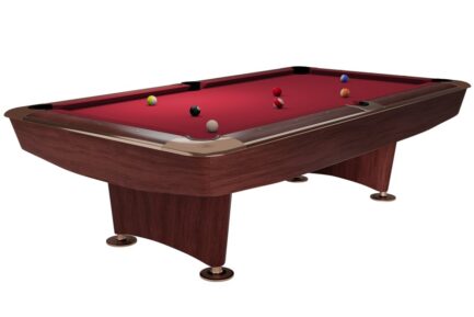 Billiard Table Dynamic II, 9 ft, brown, Pool, Simonis 760 red