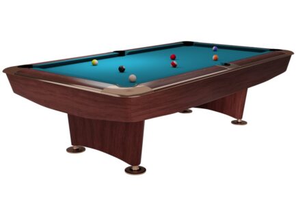 Billiard Table Dynamic II, 9 ft, brown, Pool, Simonis 760 tournament blue