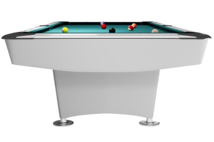Billiard Table, Pool, Dynamic II, 7 ft., shining white, Simonis 760 burgundy - Imagem 2