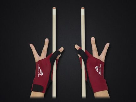Billiard Glove, Mezz MGR-R, Burgundy, usable with both hands, S&M - Image 2