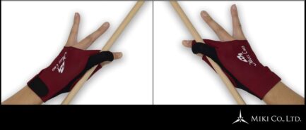Billiard Glove, Mezz MGR-R, Burgundy, usable with both hands, S&M - Image 3