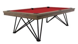 Pool Table / Dining Table, Dauphine, Silver Mist Oak, 7 ft., Simonis 760 red