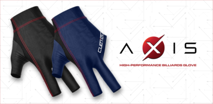 Billiard Glove, Cuetec Axis, 3-Finger, navy-red, to wear on right hand, M - Image 6