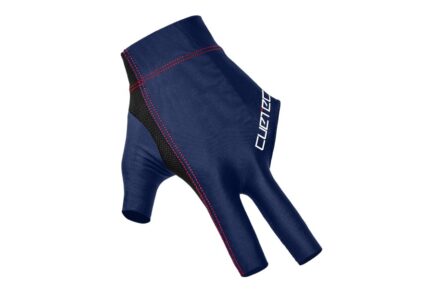 Billiard Glove, Cuetec Axis, 3-Finger, navy-red, to wear on left hand, XL