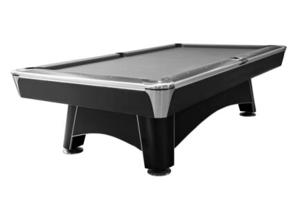 Billiard Table, Pool, Hurricane, 9 ft., Matt-Black, Simonis 760 grey