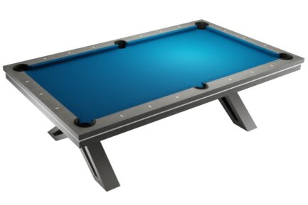 Pool Table / Dining Table, Rasson Pierce, 8 ft., Light Grey, Simonis 860 burgundy - Imagem 6