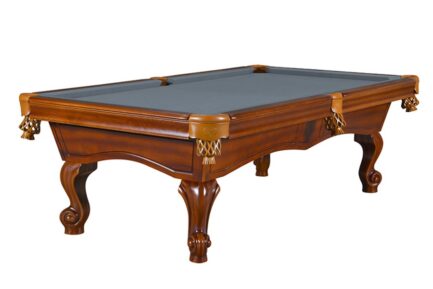 Billiard Table, Pool, York, 8 ft., antique brown, 8 ft., Simonis 860 shark grey