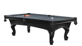 Billiard Table, Pool, Shelton, 8 ft., Black, 8 ft., Simonis 860 shark grey