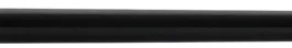 Billiard Cue Classic Jupiter JU-2, metal screw in tip, black, one-piece, Pool