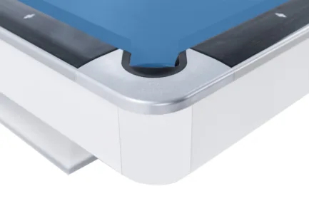 Billiard Table, Pool, Rasson Victory II Plus, White, 8 ft., Simonis 760 electric blue - Image 6