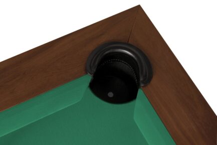 Pool Table / Dining Table, Pierce, 8 ft., Walnut, Simonis 760 red - Imagem 8