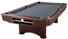 Billiard Table, Pool, Competition II, 9 ft., Mahogany, Simonis 860 shark grey