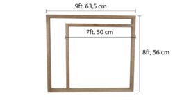 Template for Spotting/Lining of Pool Tables 7/8/9 ft, massive wood