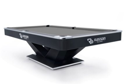 Billiard Table, Pool, Rasson Victory II Plus, Black, 9 ft., Simonis 760 grey