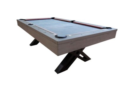 Billiard Table, Pool, X-con, 8 ft., Grey Oak, Simonis 860 royal blue - Image 2